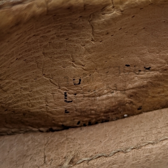 Frye Lois Brown Letter Block Heel 10 - Picture 12 of 13